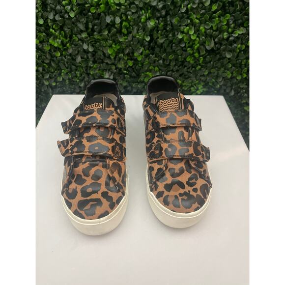 Goats Girls Shoes Leopard Print, Size 3 - Picture 1 of 9